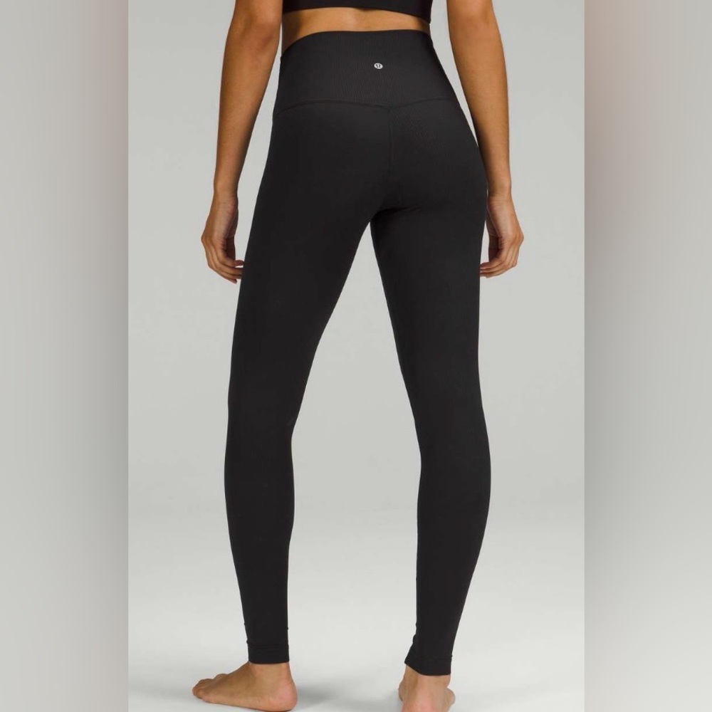 NWOT Lululemon Align Ribbed High-Rise Pant 28" Black